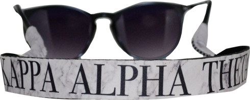 Kappa Alpha Theta Sorority Sunglass Straps- Marble