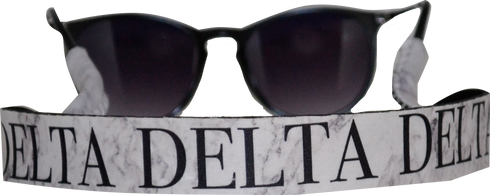 Delta Delta Delta Tri-Delta Sorority Sunglass Straps- Marble