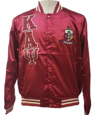 Kappa Alpha Psi Fraternity Satin Jacket-Crimson