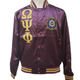 Omega Psi Phi Fraternity Satin Jacket- Purple
