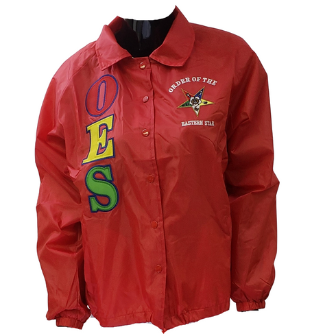 Order of the Eastern Star OES Line Jacket-Red