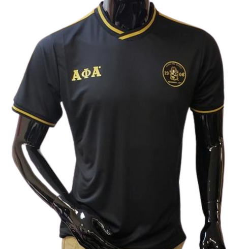 Alpha Phi Alpha Fraternity Soccer Jersey-Black