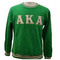 Alpha Kappa Alpha AKA Sorority Crewneck- Green