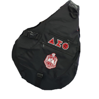 Delta Sigma Theta Sorority Sling Shoulder Bag-Black