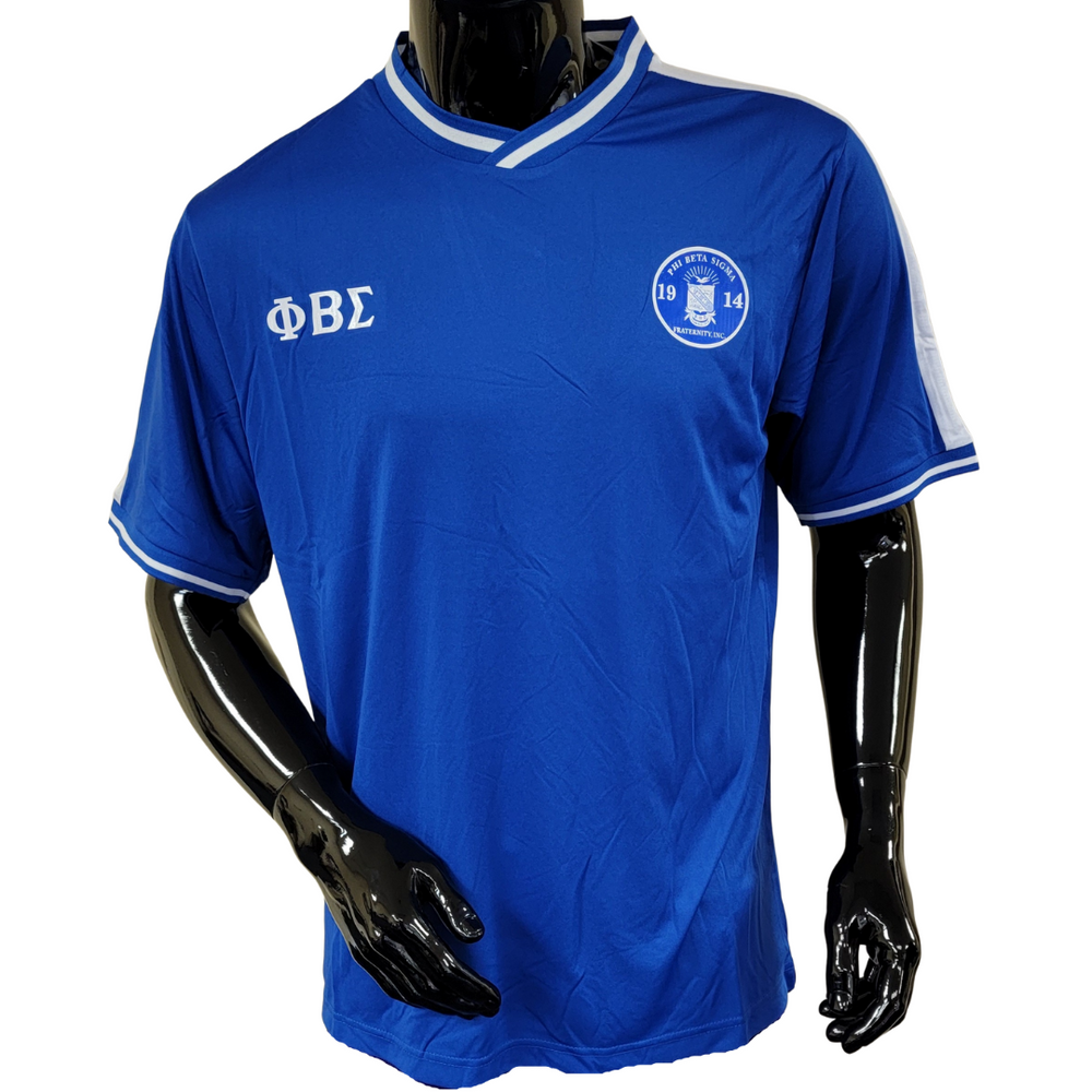 Beta Sigma Fraternity Soccer Jersey-Blue - Sisters' Greek Store