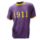 Omega Psi Phi Fraternity Ringer T-shirt- Founding Year- Purple