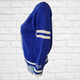 Zeta Phi Beta Sorority Chenille V-neck Varsity Sweater- Blue