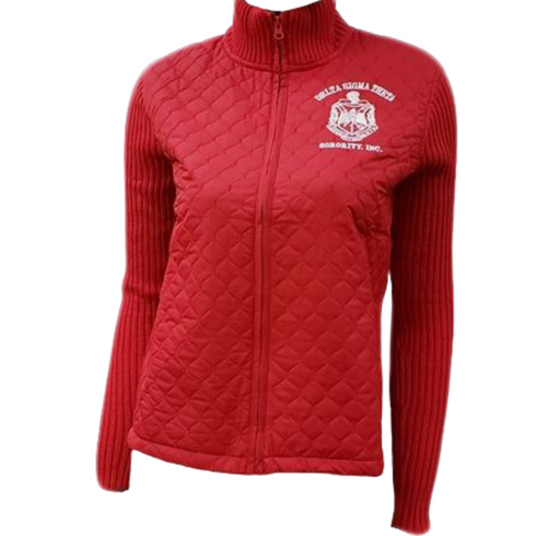 Delta Sigma Theta Sorority Sweater Jacket- Red