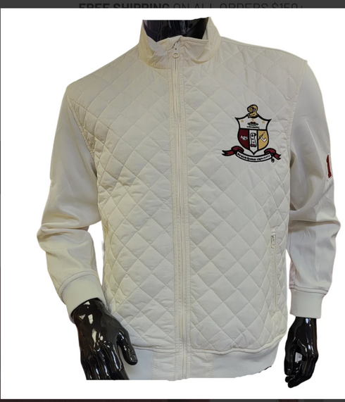 Kappa Alpha Psi Fraternity On Court Jacket- Cream - Brothers and ...
