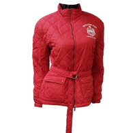 Delta Sigma Theta Sorority Quilted Riding Jacket-Red