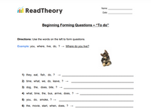 Forming Questions - Beginner - "To do"