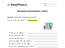 Forming Questions  - Intermediate  - "Where"