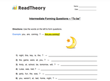Forming Questions - Intermediate - "To be"
