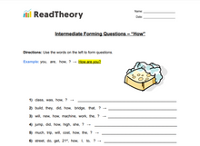 Forming Questions - Intermediate - "How"