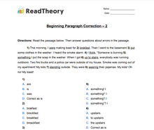 Paragraph Correction  - Beginner  - Exercise 2