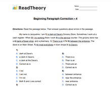 Paragraph Correction  - Beginner  - Exercise 4