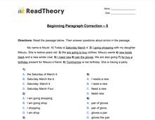 Paragraph Correction  - Beginner  - Exercise 5