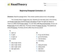 Paragraph Correction  - Beginner  - Exercise 6