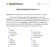 Paragraph Correction  - Beginner  - Exercise 11