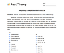 Paragraph Correction  - Beginner  - Exercise 14