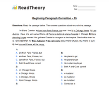 Paragraph Correction  - Beginner  - Exercise 15