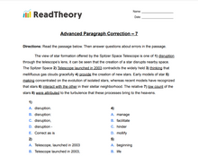 Paragraph Correction  - Advanced  - Exercise 7