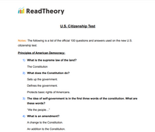 U.S. Citizenship Test