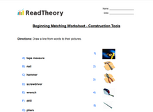 Matching - Beginner - Constructions Tools
