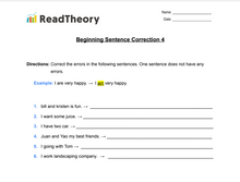 Sentence Correction - Beginner - Exercise 4