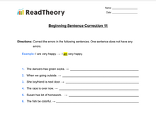 Sentence Correction - Beginner - Exercise 11