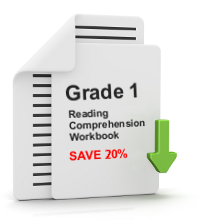 Grade 1 Reading Comprehension Workbook - All 25 lessons