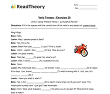 Verb Tenses - Present Tense - Exercise 38 - Cumulative Review of the Present Tense