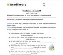Verb Tenses - Future Tense - Exercise 14 - Review of the Simple Future Tense
