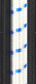 Shock Cord (Bungee Cord) - white, blue fleck - 2 & 3mm