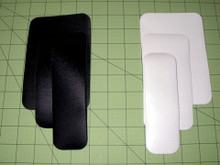 4" is the widest, shown here compared to 3" and 2" tape