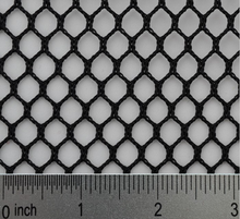 Black polyester mesh