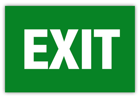 Exit Label (Green) | Creative Safety Supply