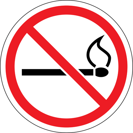 No Lighters No Matches Wall Sign