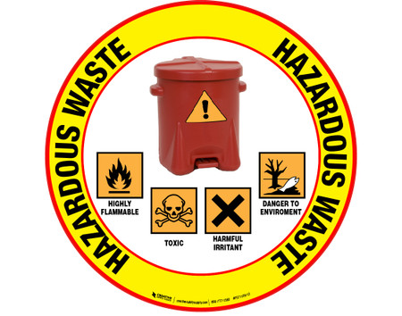 Hazard warning labels on household products