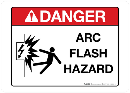 Danger Arc Flash Hazard Wall Sign Creative Safety Supply