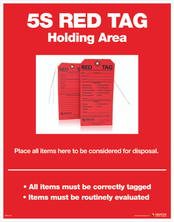 Red Tag Area Poster | Many Posters and Supplies