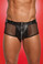Allure Lingerie Leather Fishnet Shorts