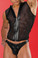 Allure Lingerie Leather and Fishnet Tank