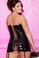 Allure Lingerie Vinyl Corset Dress Plus Size
