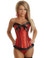 Daisy Corset Red Burlesque Polka Dot Corset