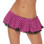 Body Language Fashions Cute Petticoat Ultra Mini Skirt - Fuchsia Stripes/Black