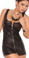Elegant Moments Zip Front Leather Mini Dress