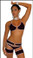 Blue Orchid Exoticwear Sexy Mini Chaps Set with Matching Short and Thong