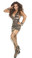 Elegant Moments Camouflage Mini Dress with Attached Garters