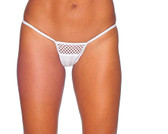 BodyZone Tiny Honeycomb Thong - White
